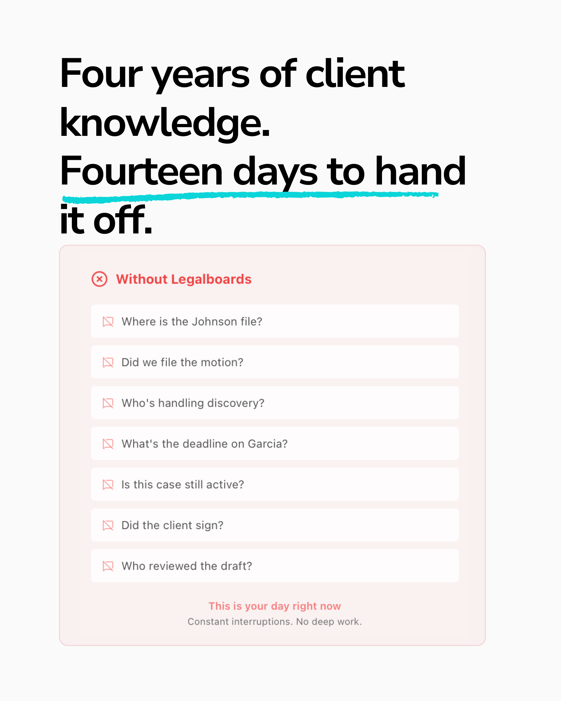 Four years of client knowledge